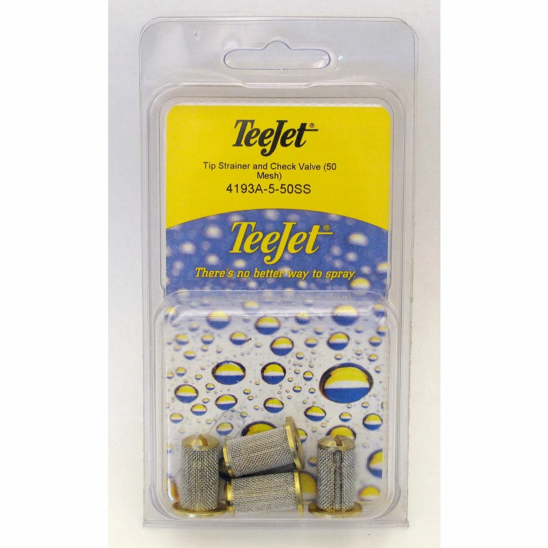 Brand new 😍 Teejet Tip Strainer and Check Valve, 4193-A-5-50SS, 4-Pack, 7771508 🥰 1 Brand new 😍 Teejet Tip Strainer and Check Valve, 4193-A-5-50SS, 4-Pack, 7771508 🥰