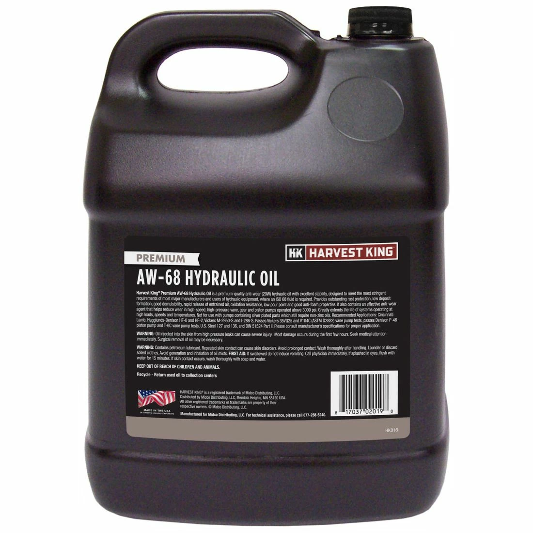 Budget ๐ Harvest King Premium Hydraulic Oil, AW-68, HK016, 2 Gallon โ 2 Budget ๐ Harvest King Premium Hydraulic Oil, AW-68, HK016, 2 Gallon โ - Image 2