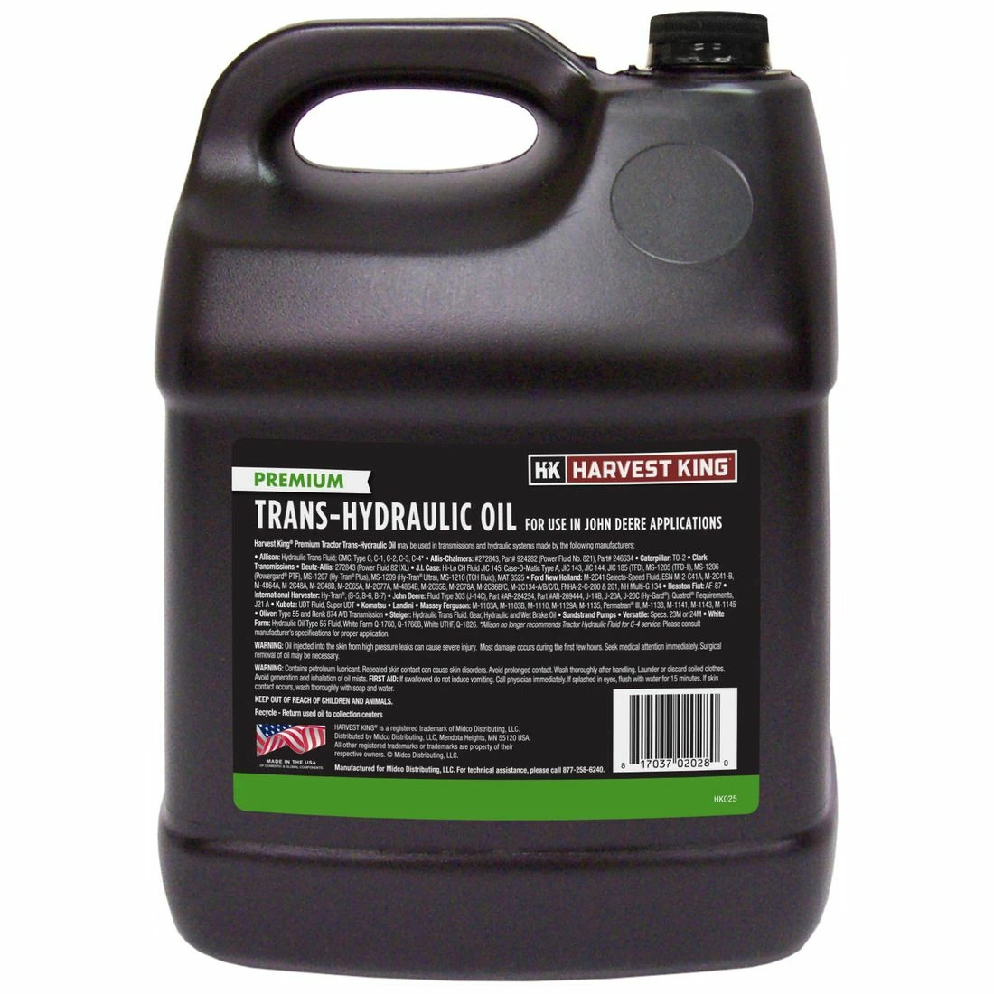 New 👏 Harvest King Premium Trans-Hydraulic Oil For John Deere, HK025, 2 Gallon 🎁 2 New 👏 Harvest King Premium Trans-Hydraulic Oil For John Deere, HK025, 2 Gallon 🎁 - Image 2