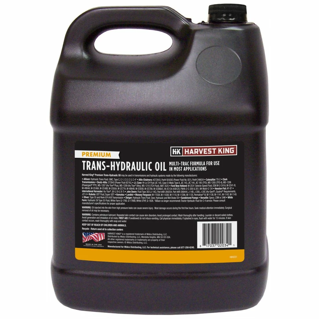 New ๐ Harvest King Premium Trans-Hydraulic Oil Mult-Trac Formula, HK031, 2 Gallon โค๏ธ 2 New ๐ Harvest King Premium Trans-Hydraulic Oil Mult-Trac Formula, HK031, 2 Gallon โค๏ธ - Image 2