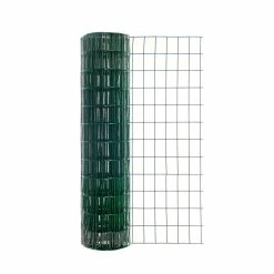 Flash Sale ⭐ Garden Craft Vinyl Garden Fence with 2 IN x 3 IN Openings, Green, 36 IN x 50 FT, 23650 🔥