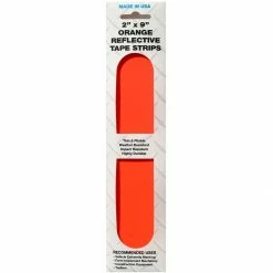 Coupon ✨ SMV Industries Reflective Strip Tape, Orange, 2 IN x 9 IN, 4-Pack, 2OS4PK 💯