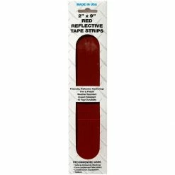 Best Sale 🥰 SMV Industries Strip Reflective Tape, Red, 2 IN x 9 IN, 4-Pack, 2RS4PK 👍