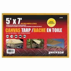 Deals 🎁 Erickson Canvas Tarp, 57070, 5 FT x 7 FT 🛒