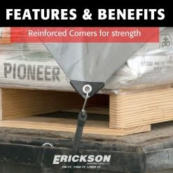 Cheap 🤩 Erickson Heavy-Grade Poly Tarp, Silver, 57022, 10 FT x 14 FT 🎁 -Farm Ranch store sftp a s assets20211130000000038