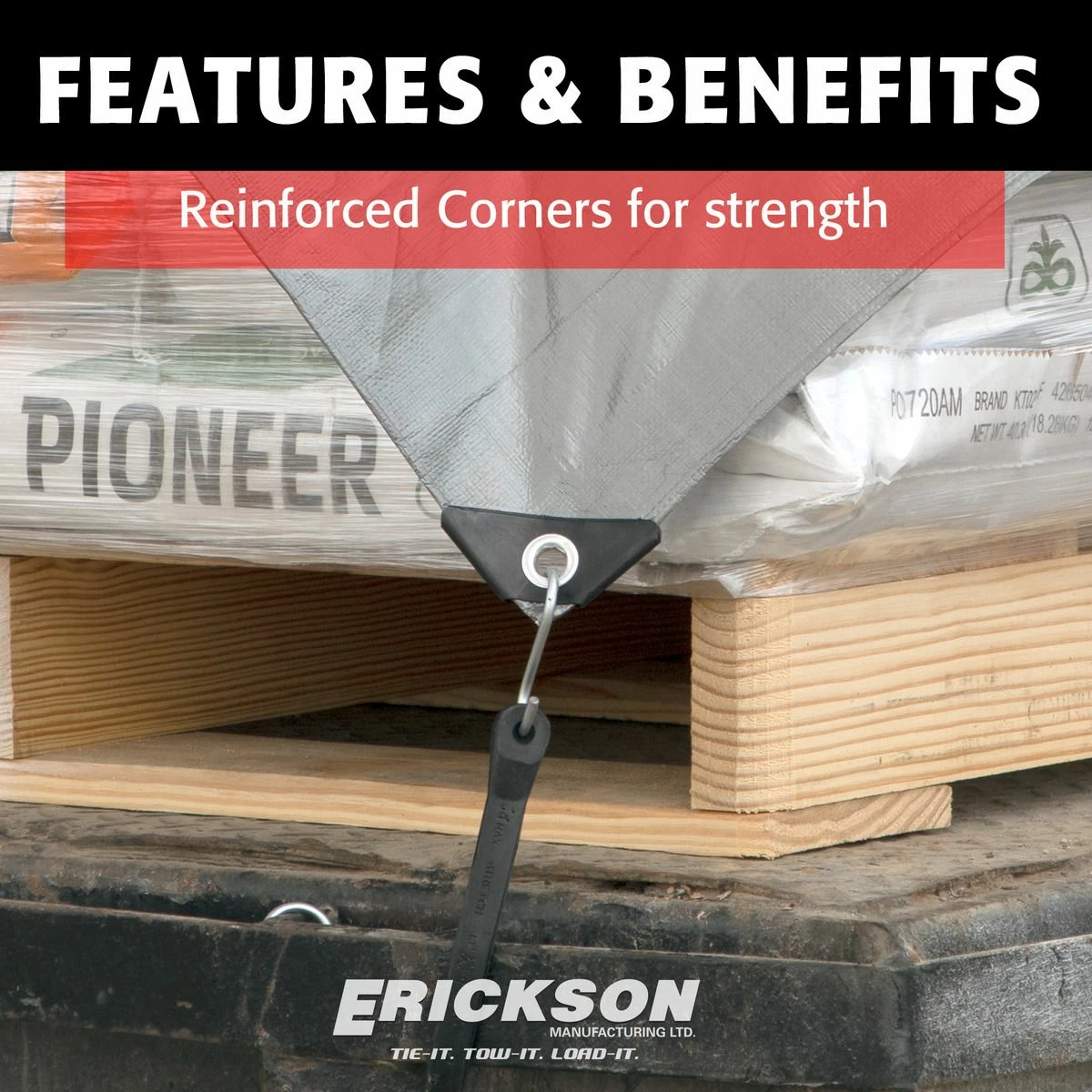 Budget ⭐ Erickson Heavy-Grade Poly Tarp, Silver, 57025, 16 FT x 20 FT 😀 3 Budget ⭐ Erickson Heavy-Grade Poly Tarp, Silver, 57025, 16 FT x 20 FT 😀 - Image 3