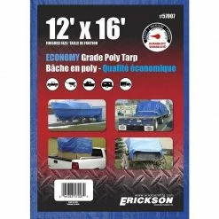 Brand new 🎁 Erickson Economy Grade Poly Tarp, Blue, 57007, 12 FT x 16 FT 🥰