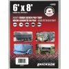 Outlet 💯 Erickson Heavy-Grade Poly Tarp, Silver, 57020, 6 FT x 8 FT 💯