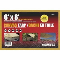 Cheapest 🎁 Erickson Canvas Tarp, 57071, 6 FT x 8 FT 🔔