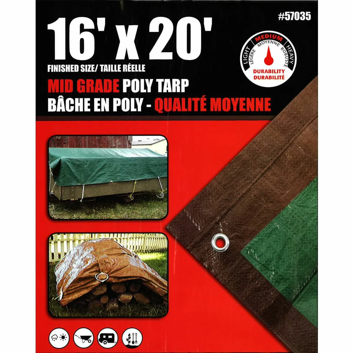 Best Pirce 💯 Erickson Mid-Grade Reversible Poly Tarp, Brown / Green, 57035, 16 FT x 20 FT 🛒 1 Best Pirce 💯 Erickson Mid-Grade Reversible Poly Tarp, Brown / Green, 57035, 16 FT x 20 FT 🛒