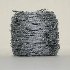 Budget 😍 OKBRAND Galvenized Barbed Wire, 2-Point, 15.5 Gage, CL 3, 1320 FT, 0115-0 🧨